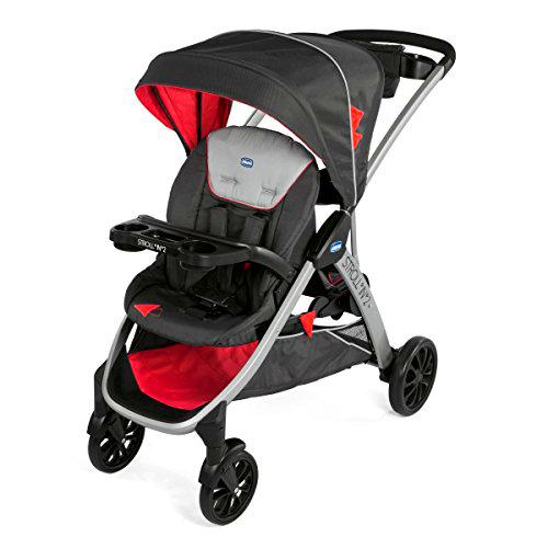 Chicco Stroll'n'2 Silla de paseo para dos niños con asiento y patinete trasero