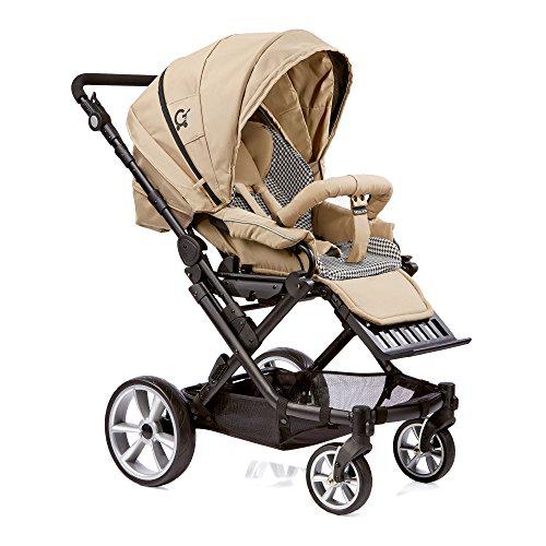 Gesslein 290100 tendencia inklusive C1 Softtragetasche en 170 beige y Loop-Einlage beige beige schwarz Hahnentritt