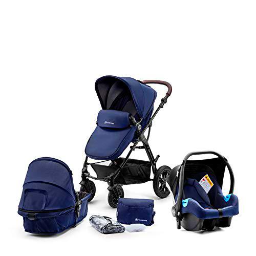 Kinderkraft Carrito Bebé 3 Piezas MOOV, Capazo, Silla Paseo