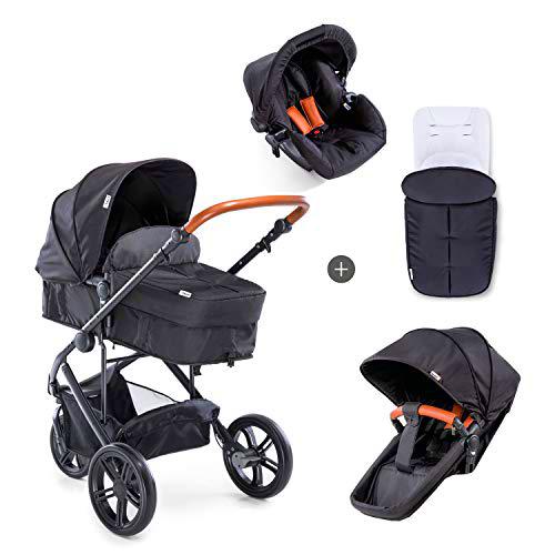 Hauck Pacific 3 Shop N Drive - Carro de Bebe de 6 Piezas