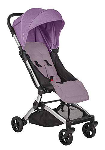 X-lander X-Fly Silla De Paseo De Bebe Compacto y Ultraligero Probado Hasta 22 kg Cubierta Del Cochecito Extensa (Dusk Violet)