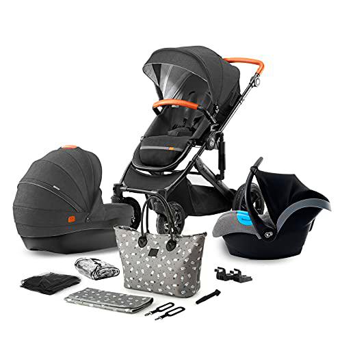 Kinderkraft Carrito Bebé 3 en 1 PRIME 2020, Silla de Paseo