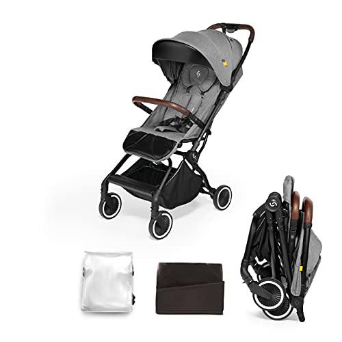 skiddoü silla de paseo para niño plegable Espoo silla de paseo plegable ligera y plegable con una sola mano estructura de aluminio