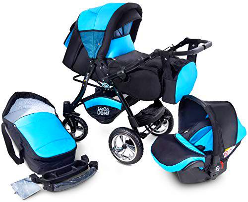 Urbano Cochecito de Bebe 3in1 Combi Carrito SILLA de COCHE by GaGaDumi (U6-Oceanic)