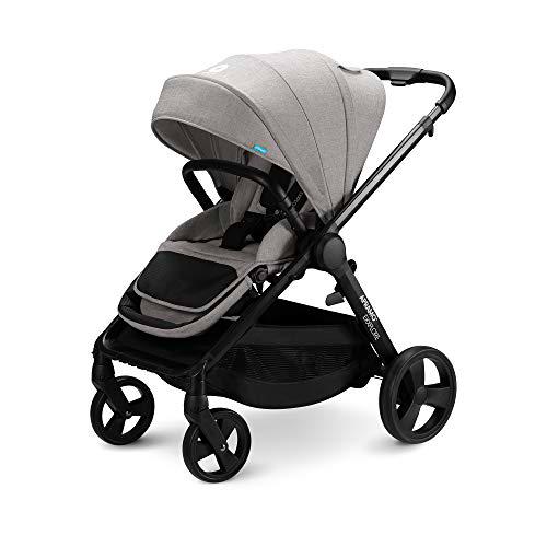 APRAMO EXXPLORE Bebé Silla de Paseo Reversible Infantil Multifuncional Carrito Plegable Compatible con Capazo y Bebé Silla de Coche (Gris)