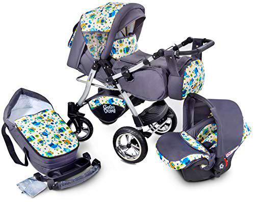 Urbano Cochecito de Bebe 3in1 Combi Carrito SILLA de COCHE by GaGaDumi (U1-Owls)