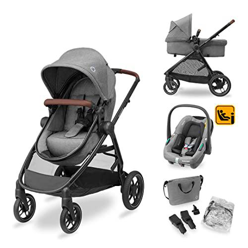 Maxi-Cosi Zelia S Trio, carrito de bebe 3 piezas, sistema de vaje modular con capazo