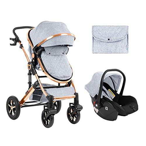 kikka boo - Darling 3 in 1 Transformable Gris Claro