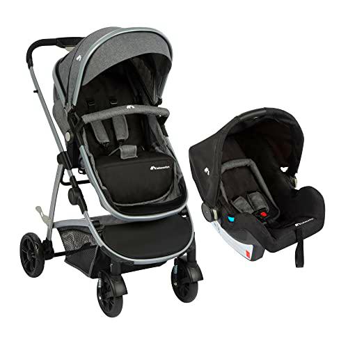 Bebe Confort Hello 3 en 1 Trio Silla de paseo ligera de 8,4 kg con asiento que se convierte en capazo y silla de coche grupo 0+