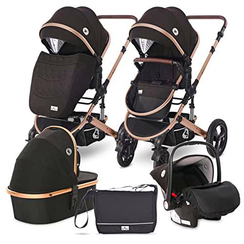 Lorelli - Cochecito de bebé BOSTON 3 en 1 - Carro Multifunción con capazo y bolso maternal