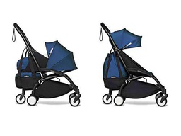 Cochecito Babyzen YOYO 2 manejable y ligero con YYO+ bolsa azul Air France negro 0+ 6+