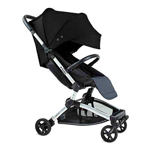 X-lander X-Fly Silla De Paseo De Bebe Compacto y Ultraligero Probado Hasta 22 kg Cubierta Del Cochecito Extensa Barra de Seguridad (Astral Black)