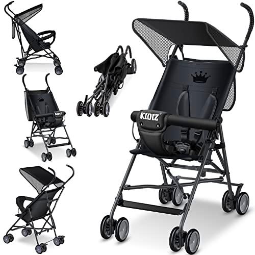 KIDIZ® Silla de paseo CITY Buggy, silla de paseo infantil plegable y reclinable