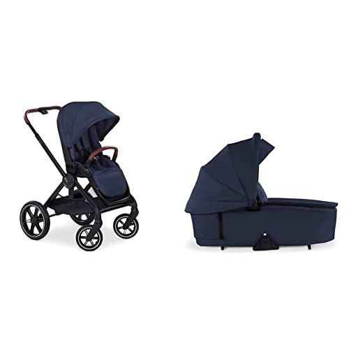 Walk N Care Dark Navy Blue + Capazo Bebe, para Recién Nacidos hasta 9 kg, Azul Navy