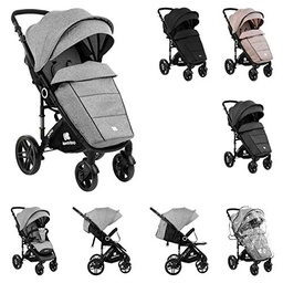 KikkaBoo Silla de Paseo JUNO, Carrito hasta 15 kg, Plegado