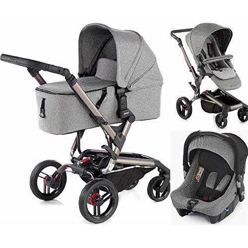 Jané - Coche de paseo trío rider + strata + micro gris