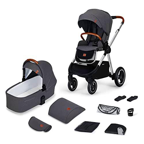 Kinderkraft EVERYDAY Carrito de bebe 2 en 1, Cochecito multifuncional