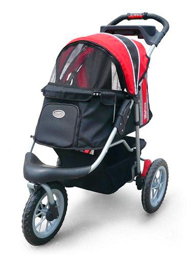 Innopet IPS-075 RB Carrito para Perro, Gato, Comfort EFA Rojo Negro