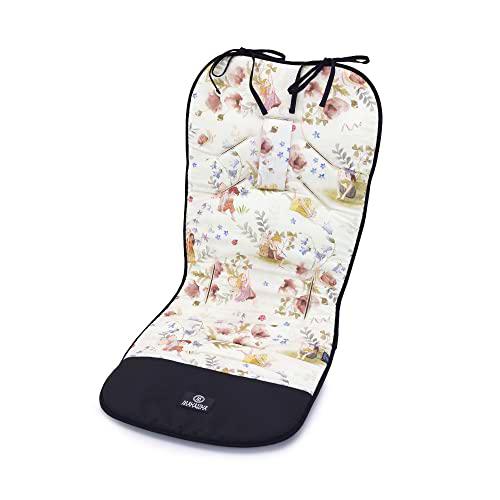 Plantilla para cochecito de bebé con espuma inteligente cosida MEMORY ; almohadilla de asiento para cochecito; plantilla de algodón universal y para todo el año