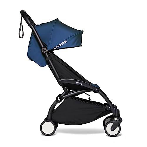 BABYZEN Cochecito 6+ YOYO2 (Chasis Negro con Pack 6+ Azul Air France)