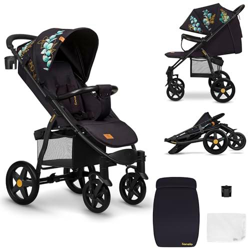 LIONELO Annet Silla de Pase Para niños hasta 22 kg 0-48M ajuste del respaldo hasta posición horizontal Capucha XXL Plegable fácil con ventana Mosquitera