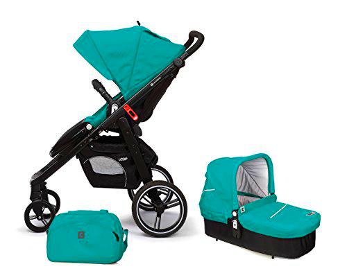 Casualplay Match 2 Loop - Silla de paseo con chasis negro + CasualplayCot