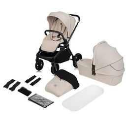 LIONELO MIKA PLUS 2 en 1 Cochecito de bebé 0-48 meses hasta 22 kg Capazo hasta 9 kg